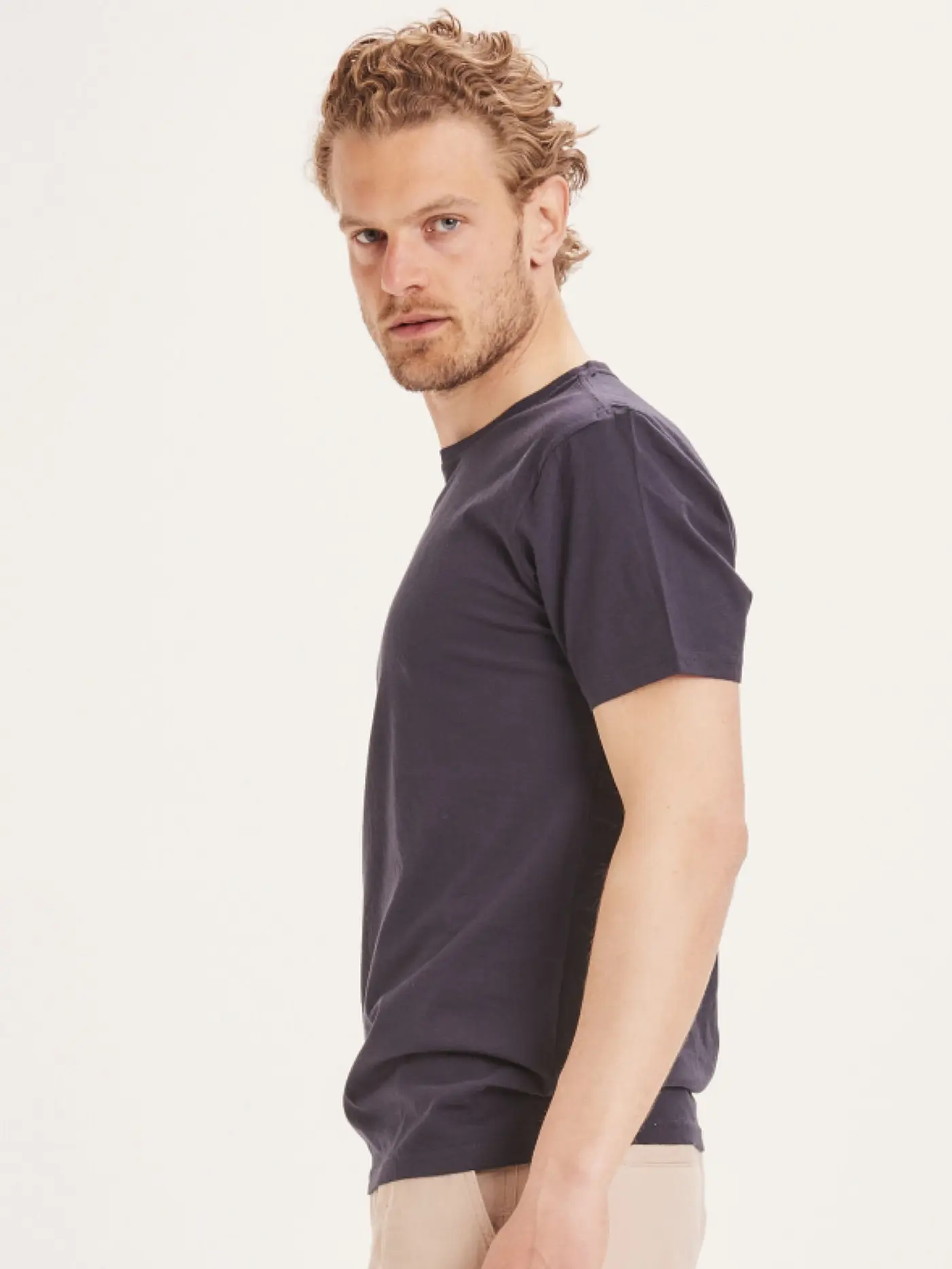 KNOWLEDGE COTTON APPAREL | T-Shirt ALDER | blau